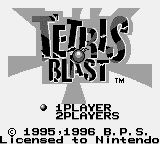 Tetris Blast Title Screen